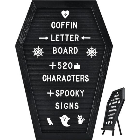 520 Characters Spooky Halloween Characters with Wooden Stand and Canvas Bag - Picture 1 of 7
